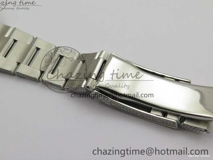 0224 Practical DateJust 41 126334 904 Full Paved Diamonds BP Maker Best Edition Silver Dial on Oyster Bracelet A 2542